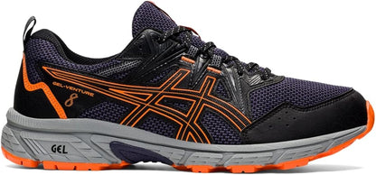 ASICS Men's Gel-Venture 8 Running Shoes-Black/Shocking Orange