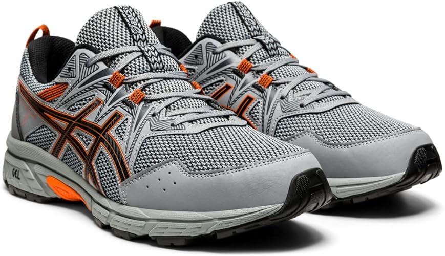 ASICS Men's Gel-Venture 8 Running Shoes-Sheet Rock/Habanero