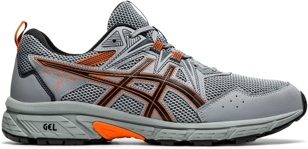 ASICS Men's Gel-Venture 8 Running Shoes-Sheet Rock/Habanero