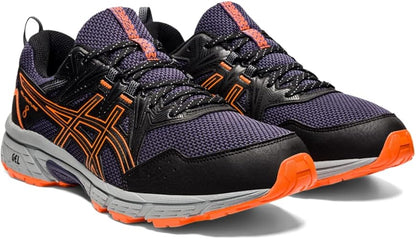 ASICS Men's Gel-Venture 8 Running Shoes-Black/Shocking Orange