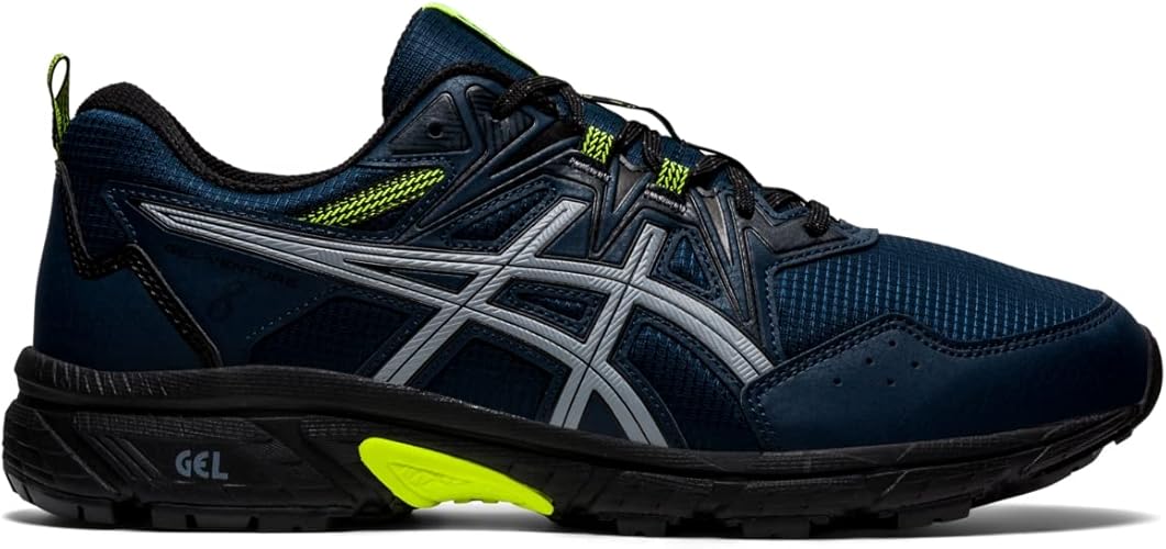 ASICS Men's Gel-Venture 8 Running Shoes-French Blue/Safety Yellow