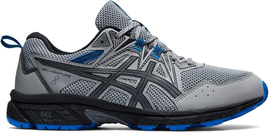 ASICS Men's Gel-Venture 8 Running Shoes-Sheet Rock/Electric Blue